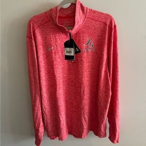 Nike Men Dri Fit Element 1/2 Zip Pullover Running Top XL Red UW River Falls